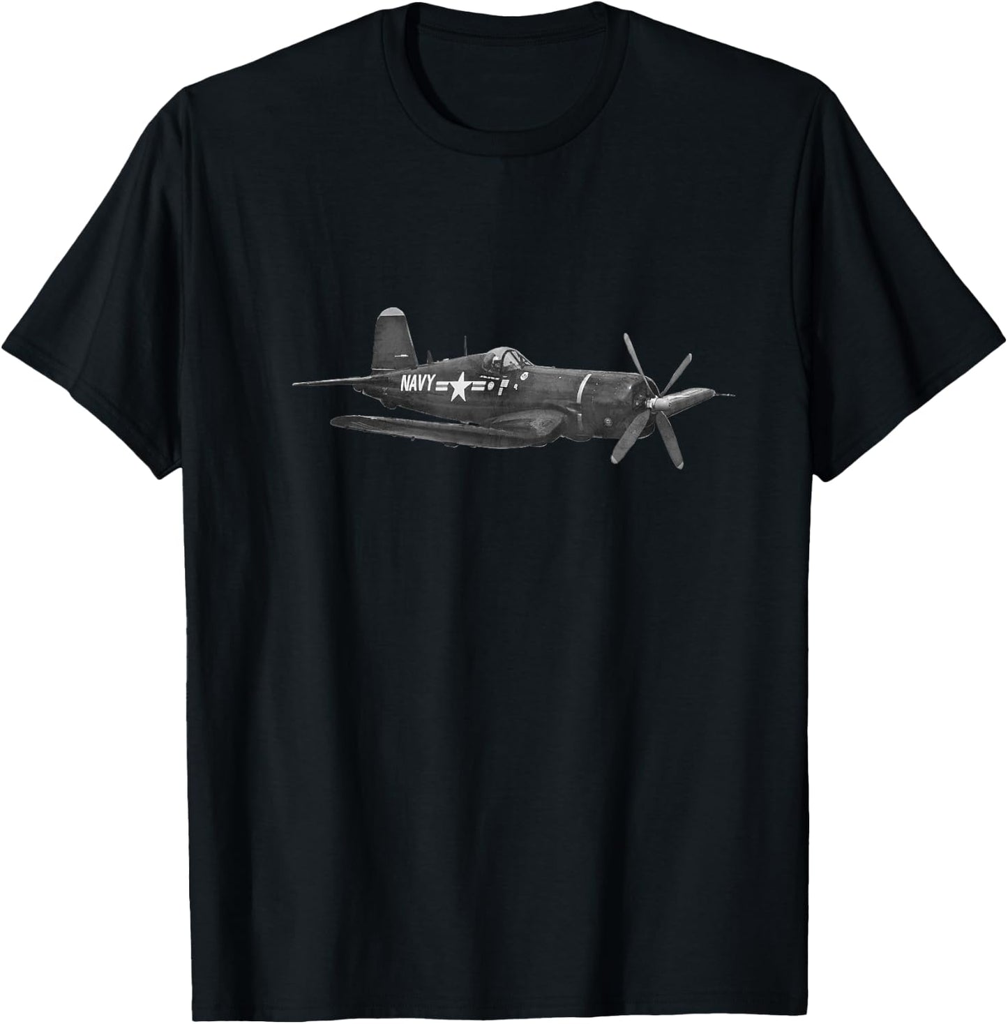 Vought F4U Corsair - Military T-Shirt - T-Shirt | Black