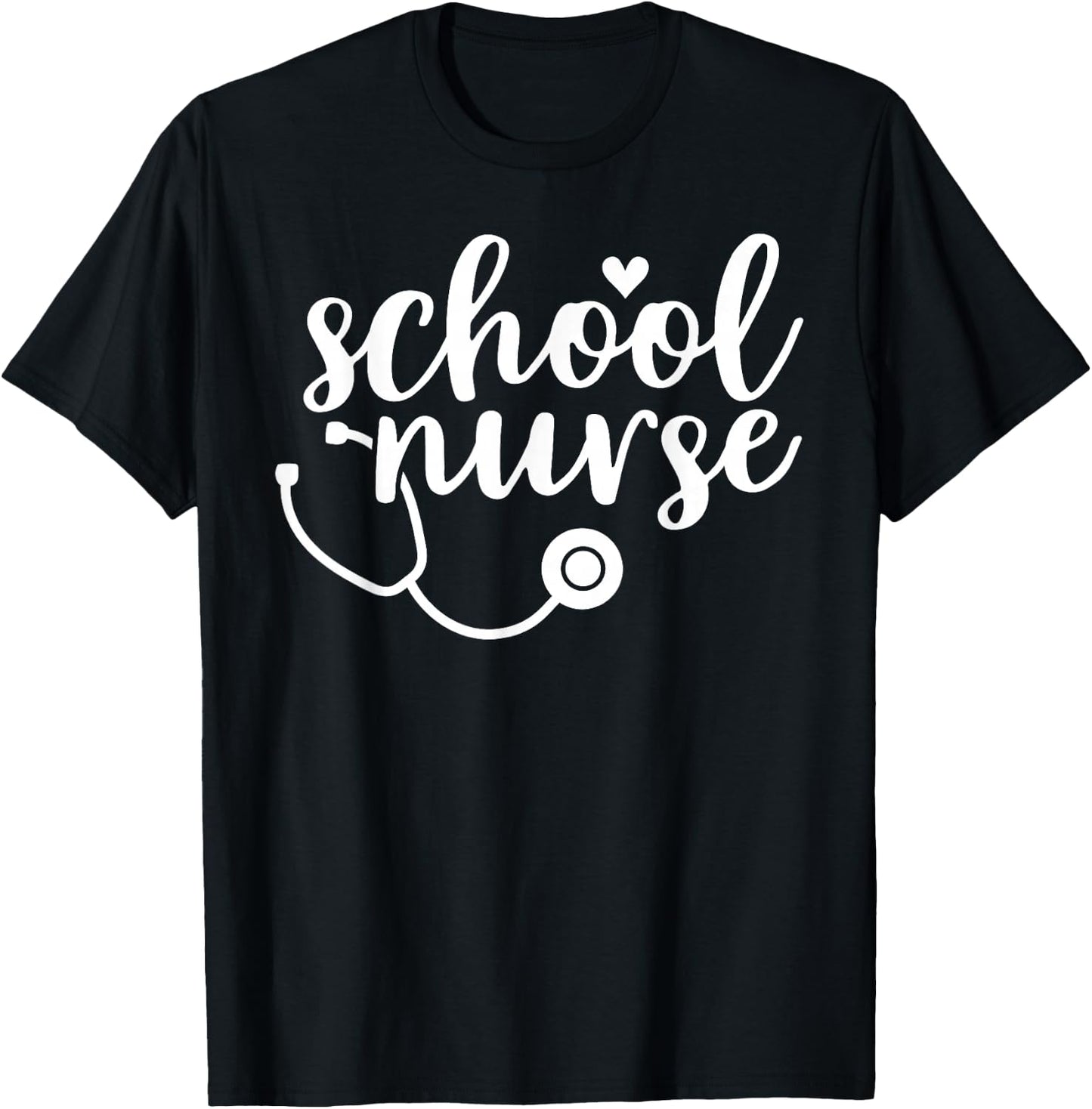 Cute School Nurse Appreciation T-Shirt - T-Shirt | Black
