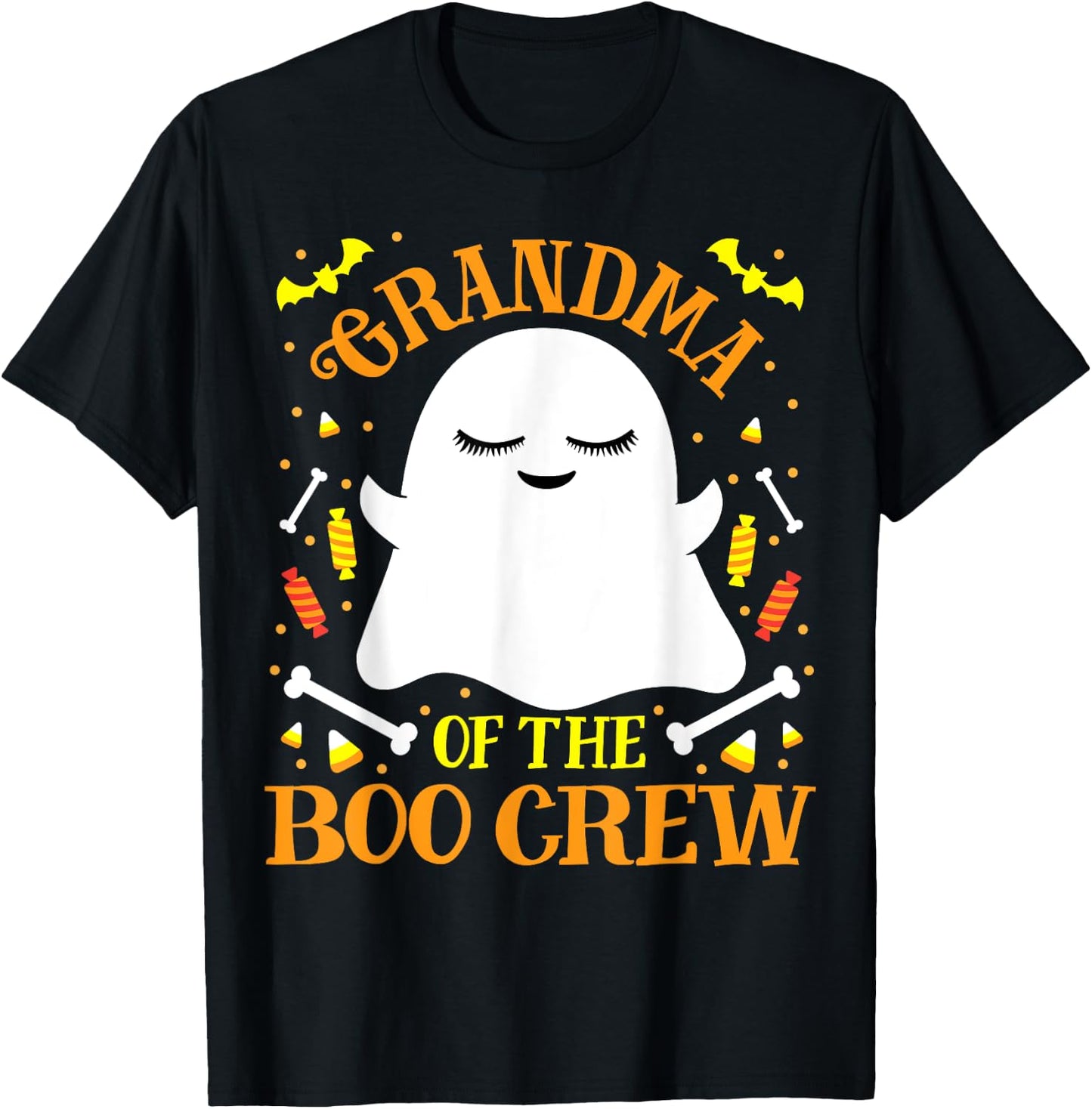 Grandma Boo Crew Ghost Matching Family Set Women's Halloween T-Shirt - T-Shirt | Black