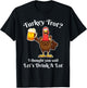 Turkey Trot Drink a Lot Thanksgiving beer T-Shirt - T-Shirt | Black