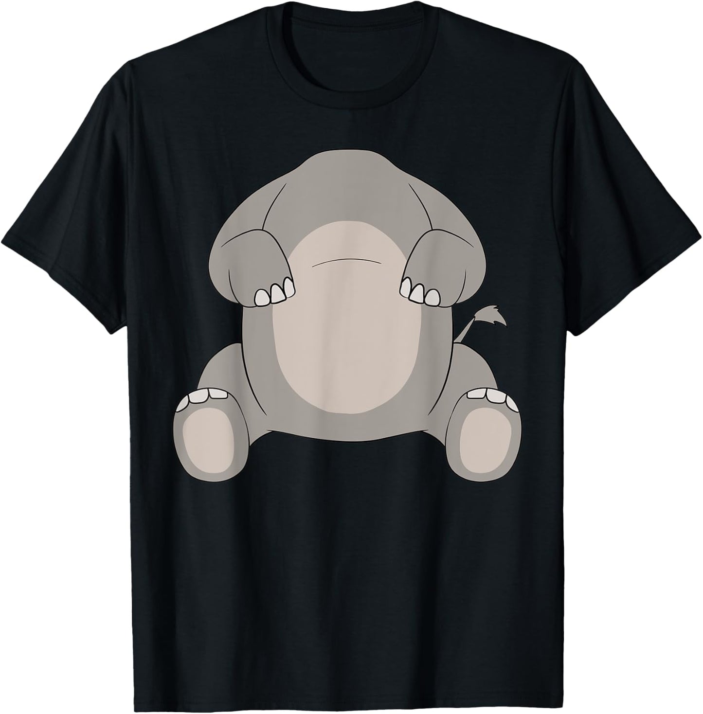 Elephant Body Costume Easy Halloween Costume Gift Funny T-Shirt - T-Shirt | Black