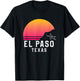 El Paso TX mountains sunset desert 915 Texas T-Shirt - T-Shirt | Black