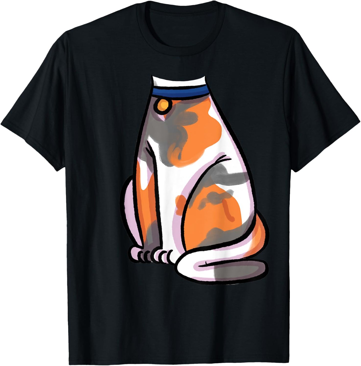 Calico Cat Costume Shirt - Halloween Cat Outfit T-Shirt - T-Shirt | Black