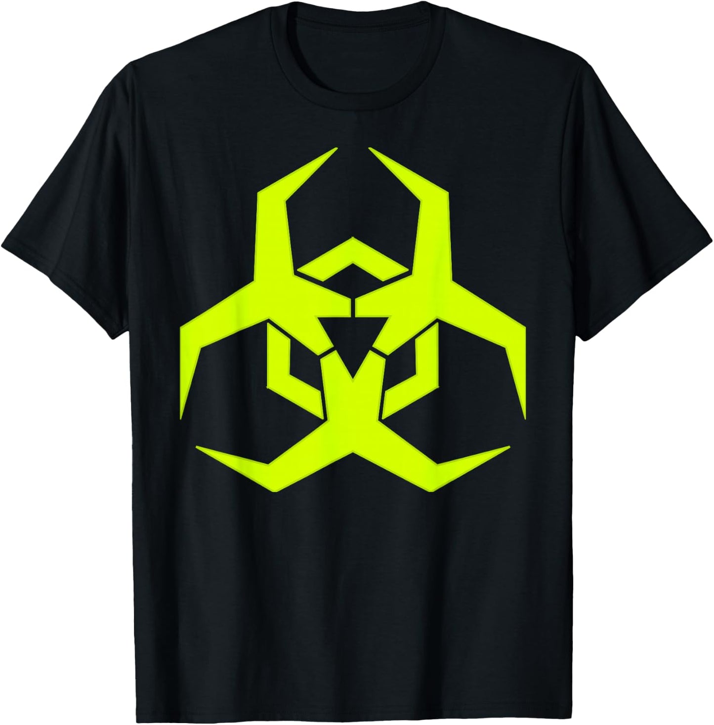Toxic Neon Green Biohazard Symbol T-Shirt - T-Shirt | Black