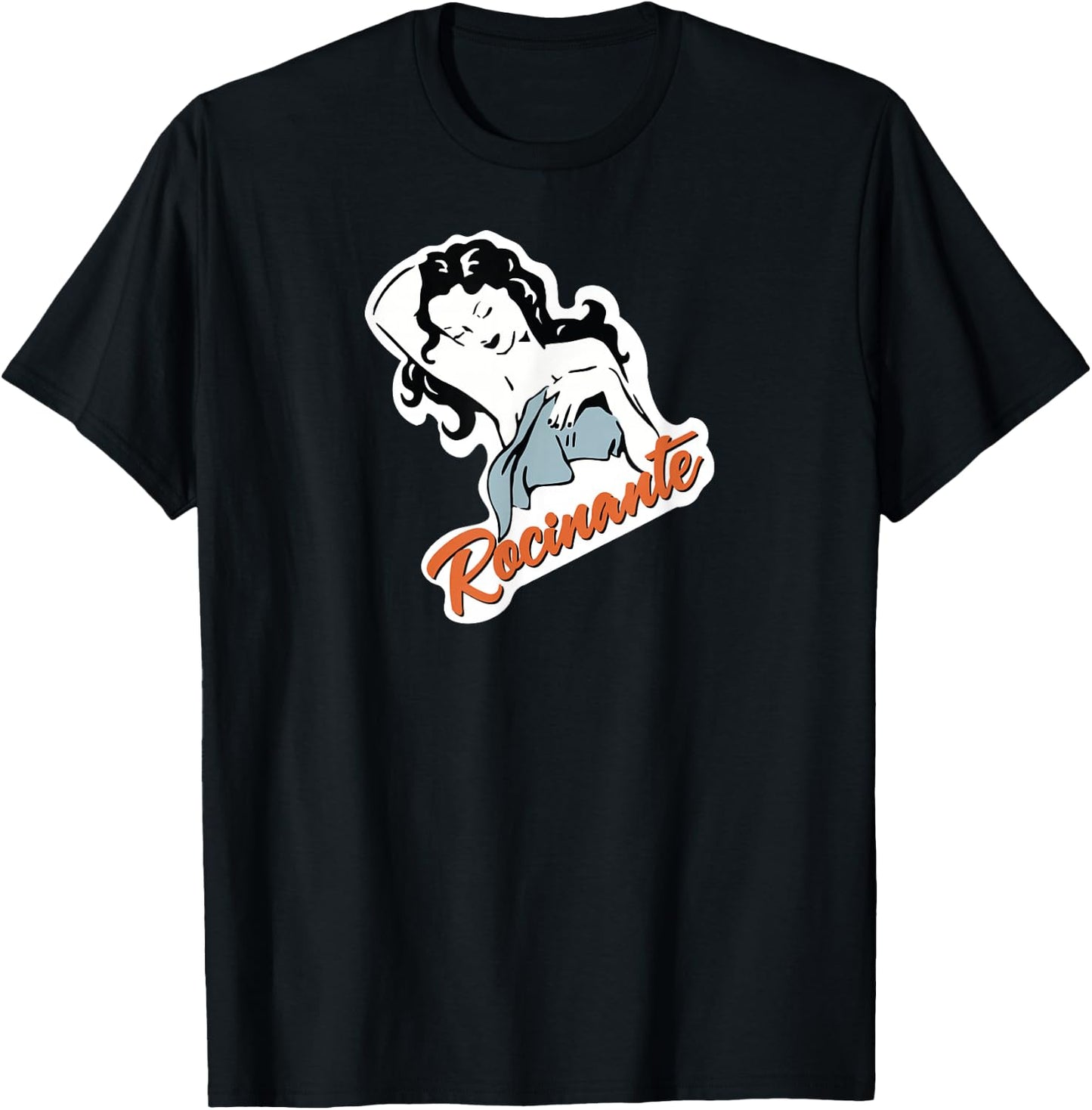 The Expanse Rocinante Logo - Women's Black Cotton 60% Polyester 40% Classic Fit Short Sleeve - Small T-Shirt - T-Shirt | Black