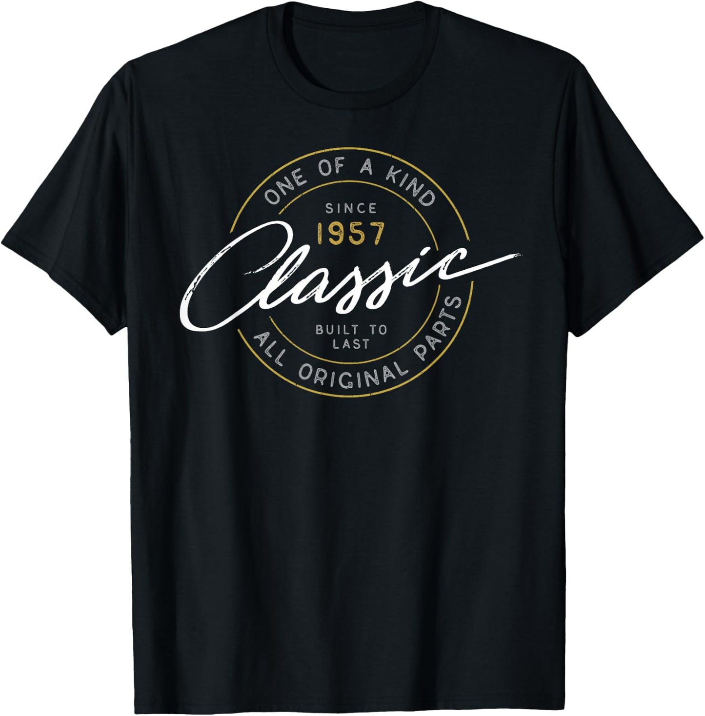 60th Birthday 1957 Classic Vintage Car Motorcycle T T-Shirt - T-Shirt | Black