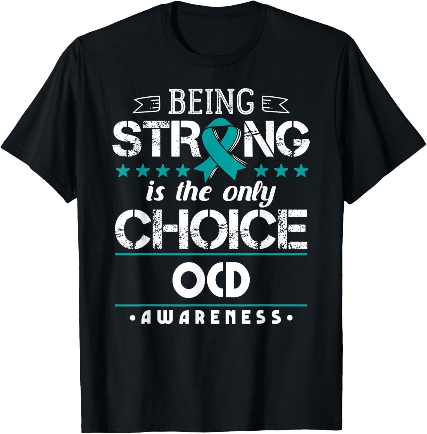 Obsessive-Compulsive Disorder Gift OCD Awareness T-Shirt - T-Shirt | Black