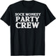 Sock Monkey Birthday Party | Sock Monkey Party Crew Shirt T-Shirt - T-Shirt | Black