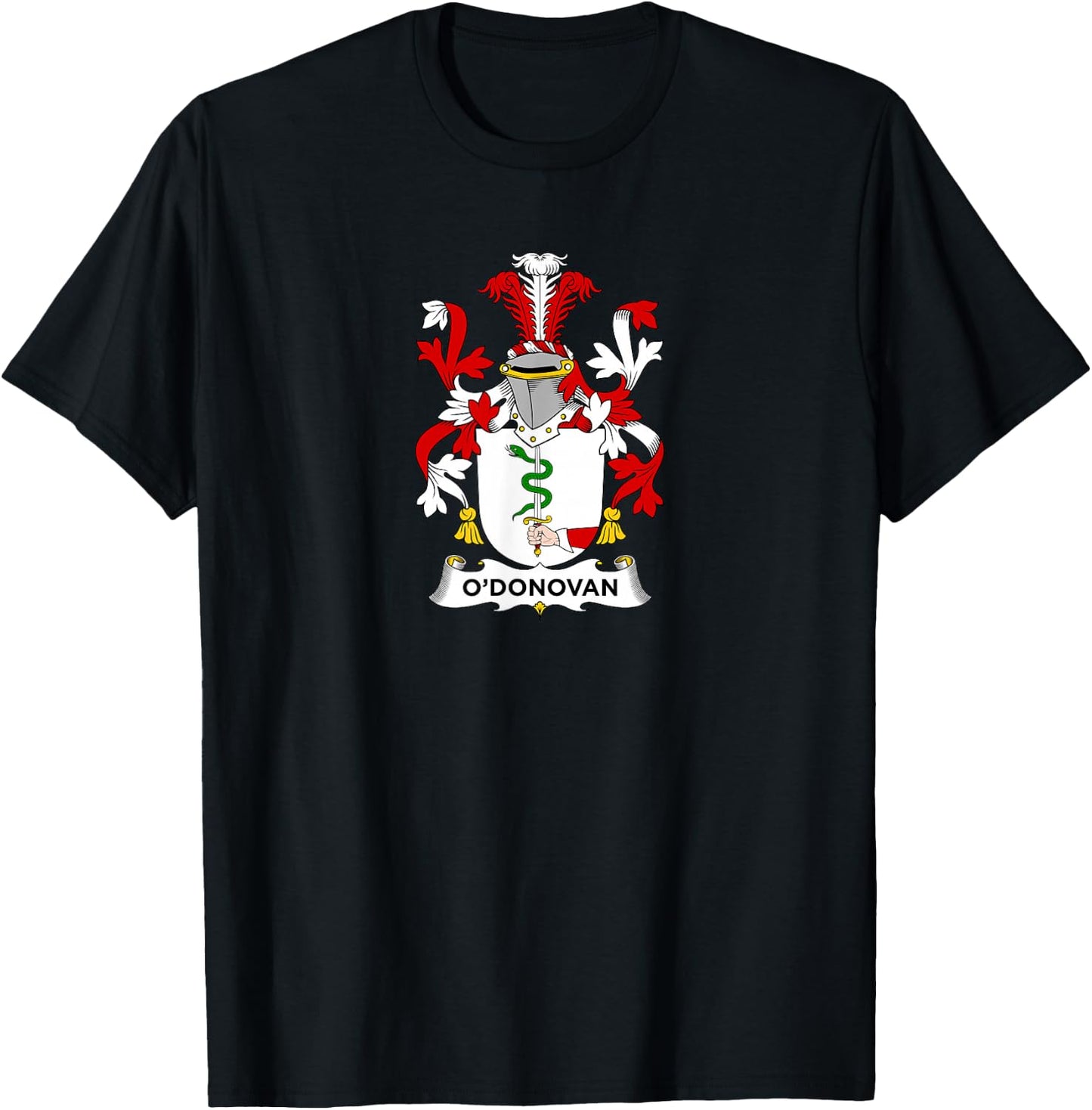 O'Donovan Coat of Arms - Family Crest T-Shirt - T-Shirt | Black