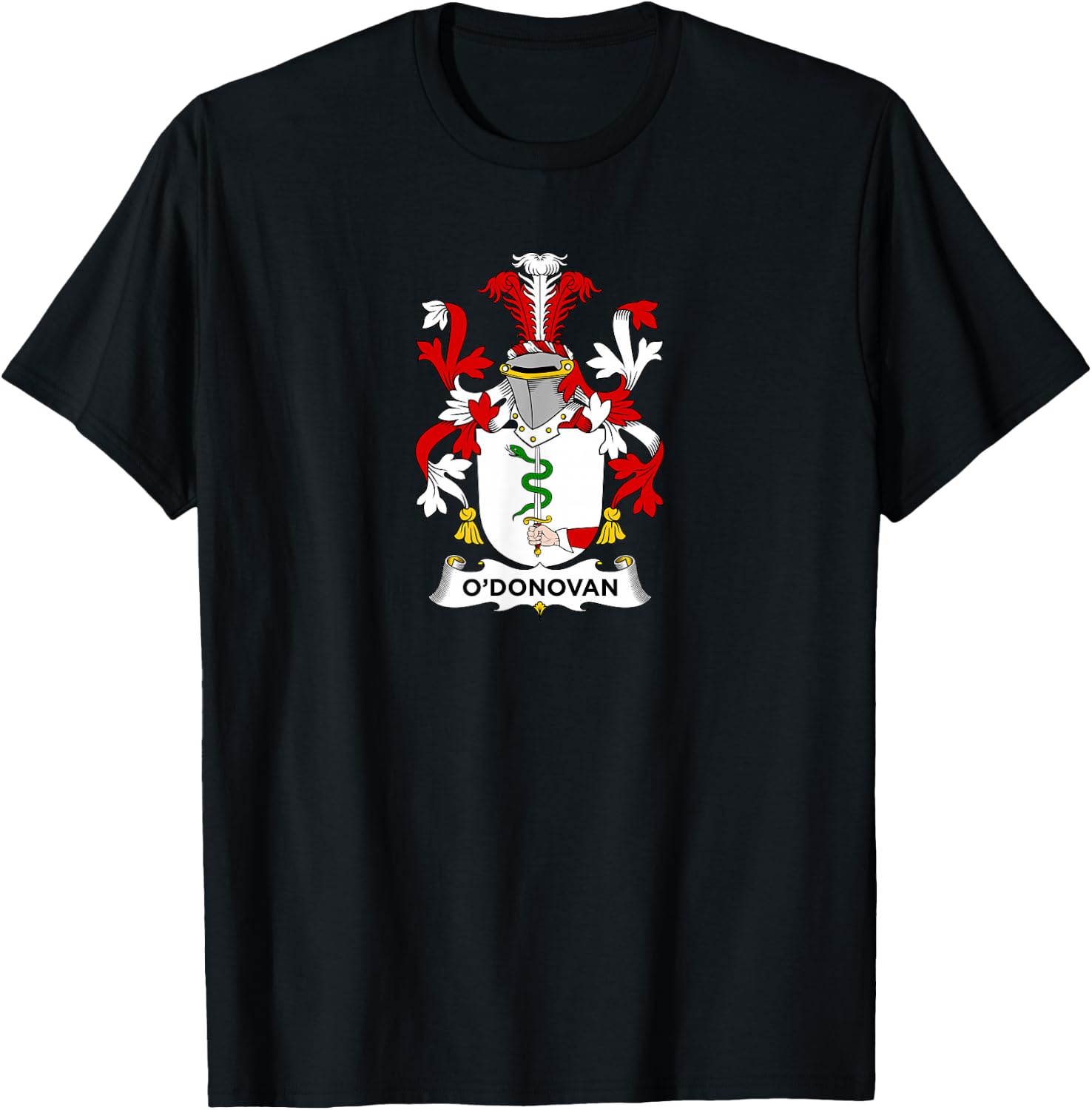 O'Donovan Coat of Arms - Family Crest T-Shirt - T-Shirt | Black