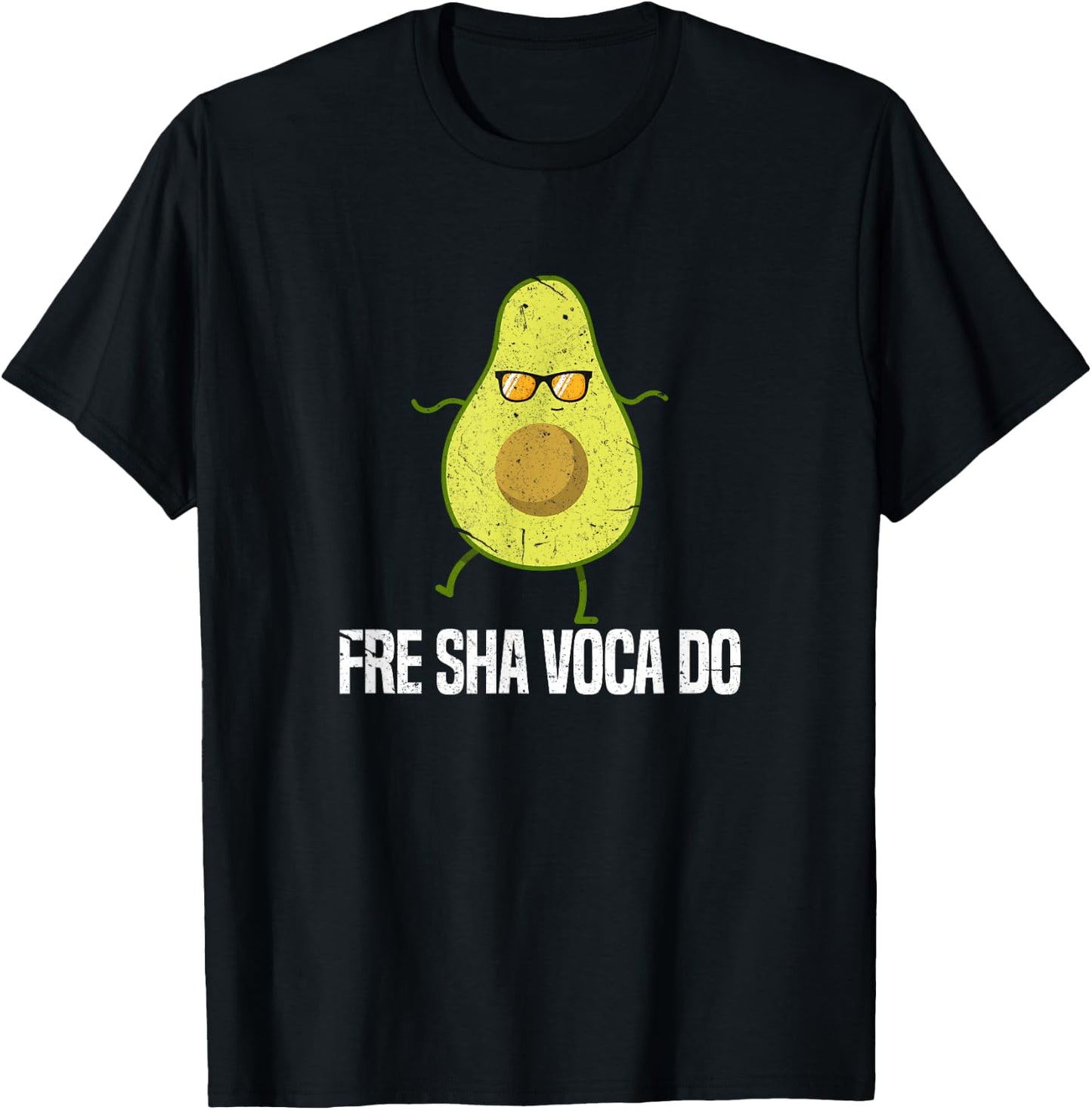 Fre Sha Vaca Do Funny Fre Shavacado Avocado T-Shirt - T-Shirt | Black