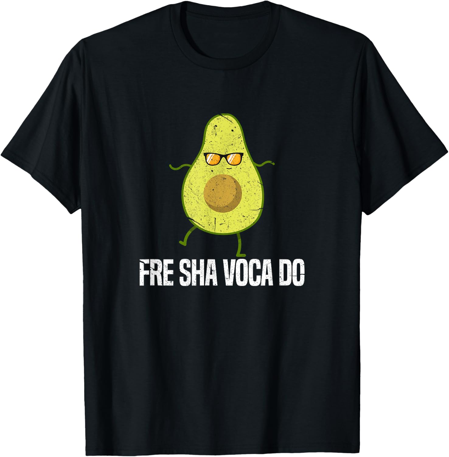 Fre Sha Vaca Do Funny Fre Shavacado Avocado T-Shirt - T-Shirt | Black