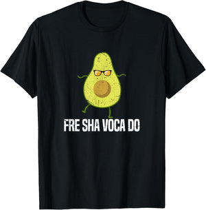Fre Sha Vaca Do Funny Fre Shavacado Avocado T-Shirt - T-Shirt | Black