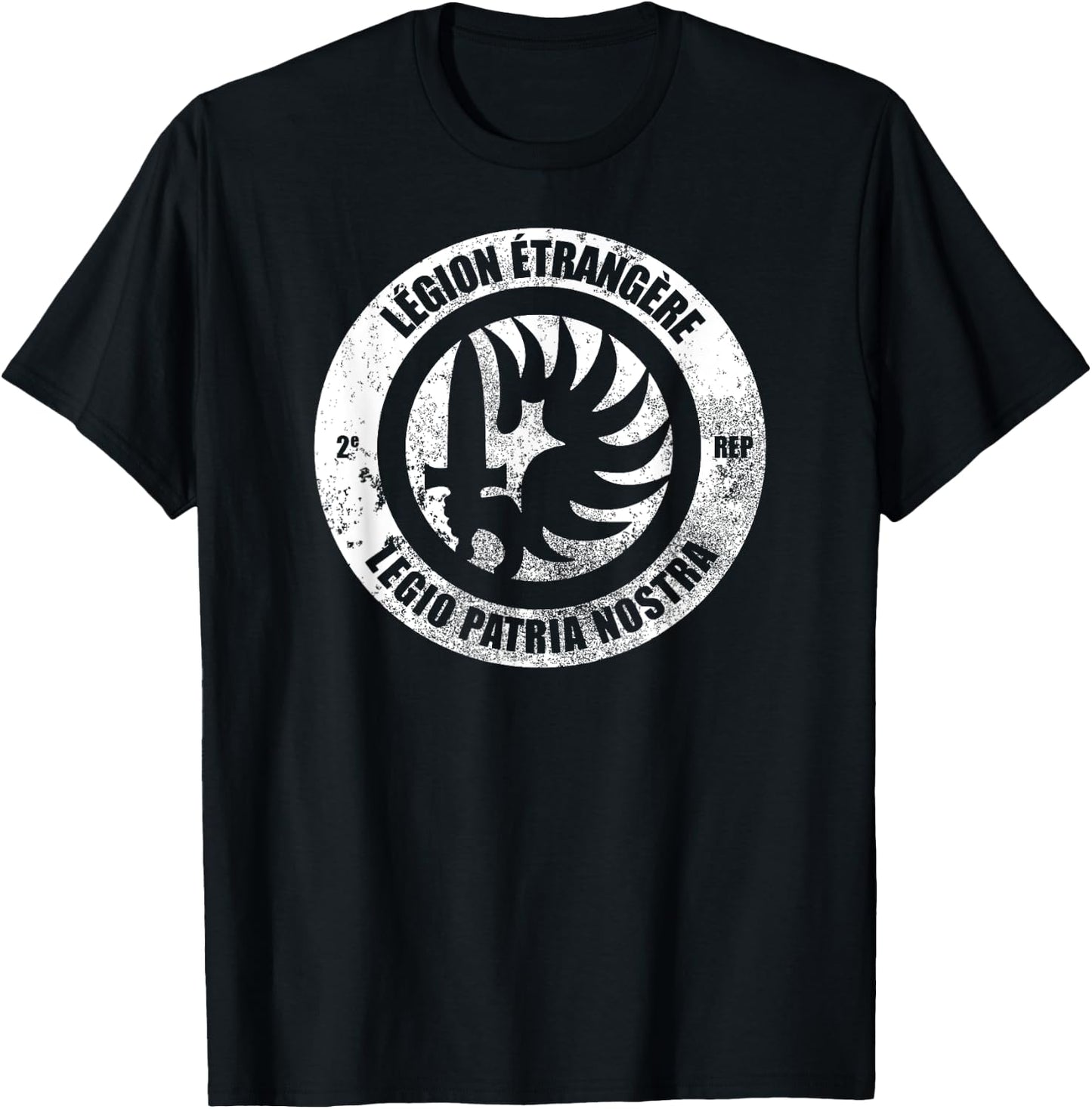 French Foreign Legion Paratrooper T shirt - 2 Rep T-Shirt - T-Shirt | Black