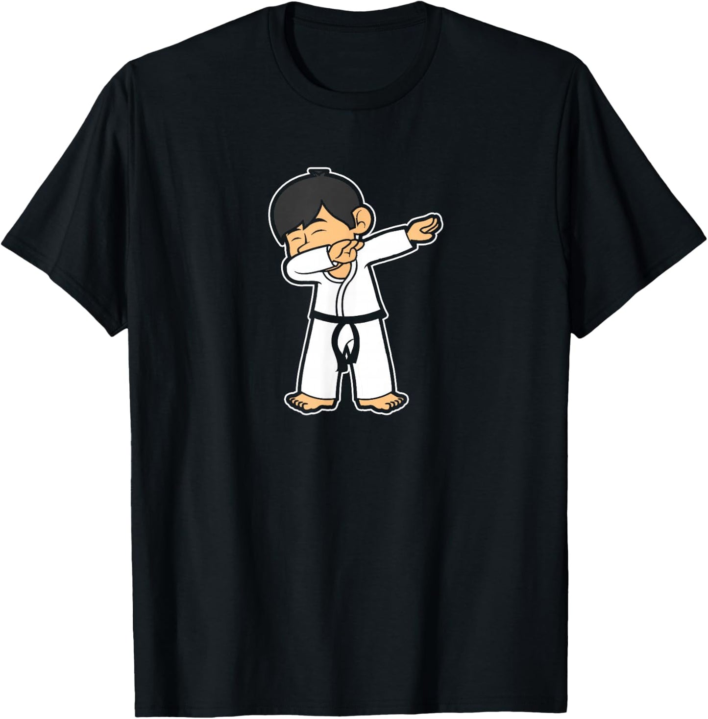 Martial Arts Fighter Dabbing Karate Quote T-Shirt - T-Shirt | Black