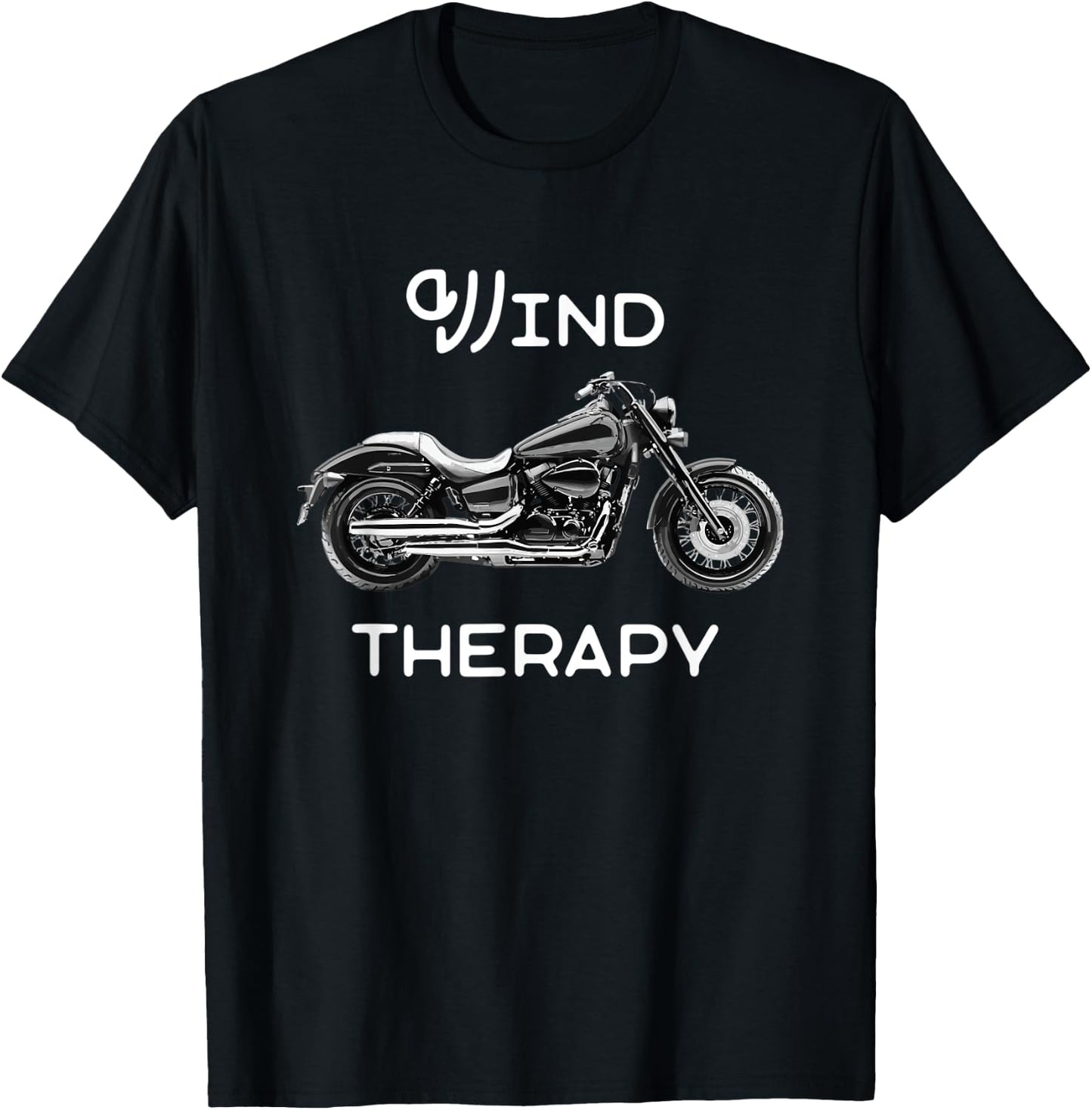 Wind therapy - motorcycle T-Shirt - T-Shirt | Black
