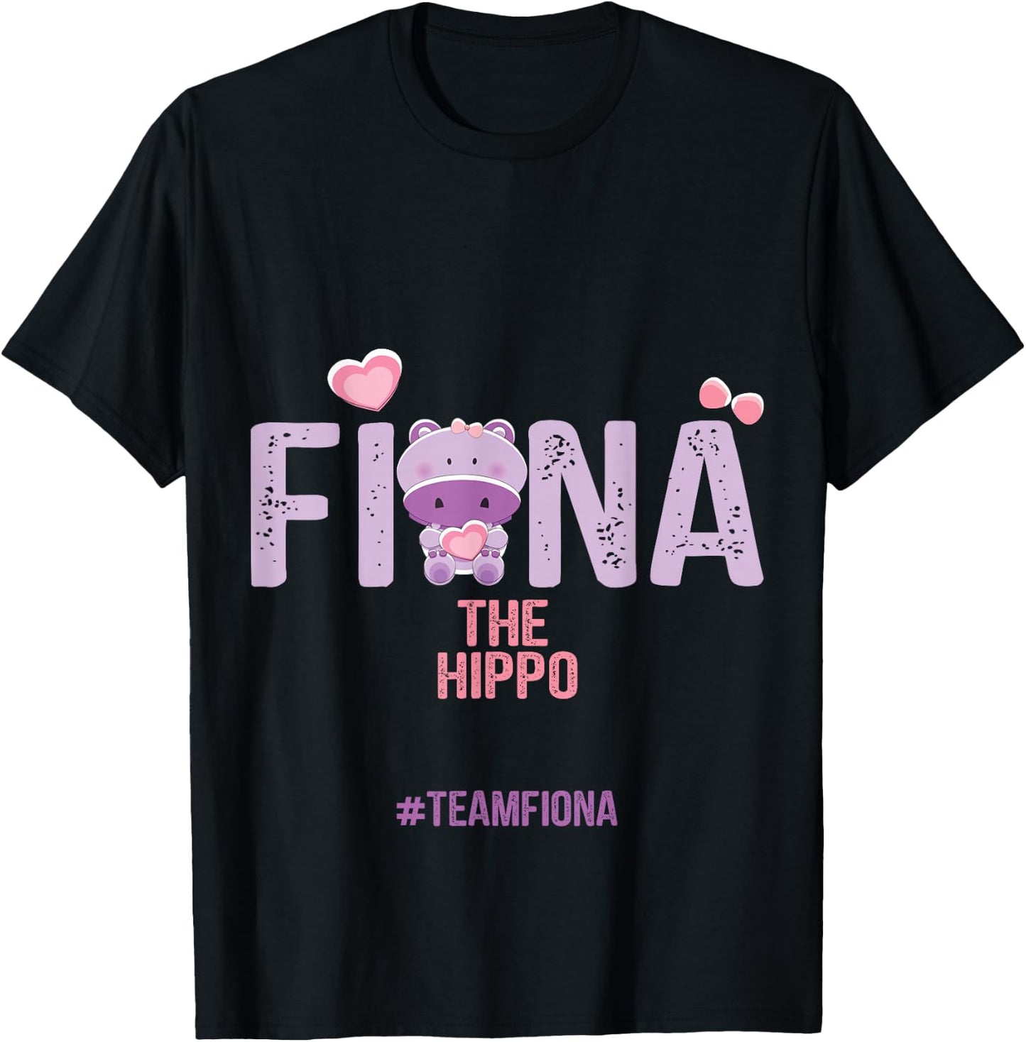 Fiona The Hippo Team Fiona T-Shirt - T-Shirt | Black