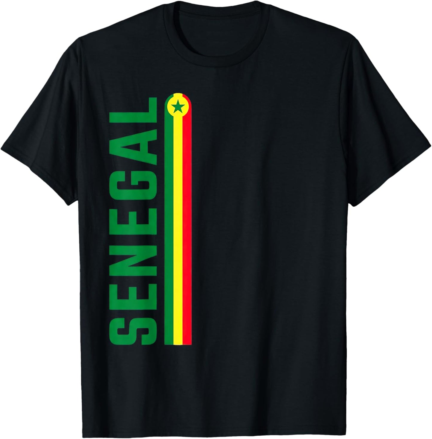 Senegal Souvenir Senegalese Travel Graphic T-Shirt - T-Shirt | Black