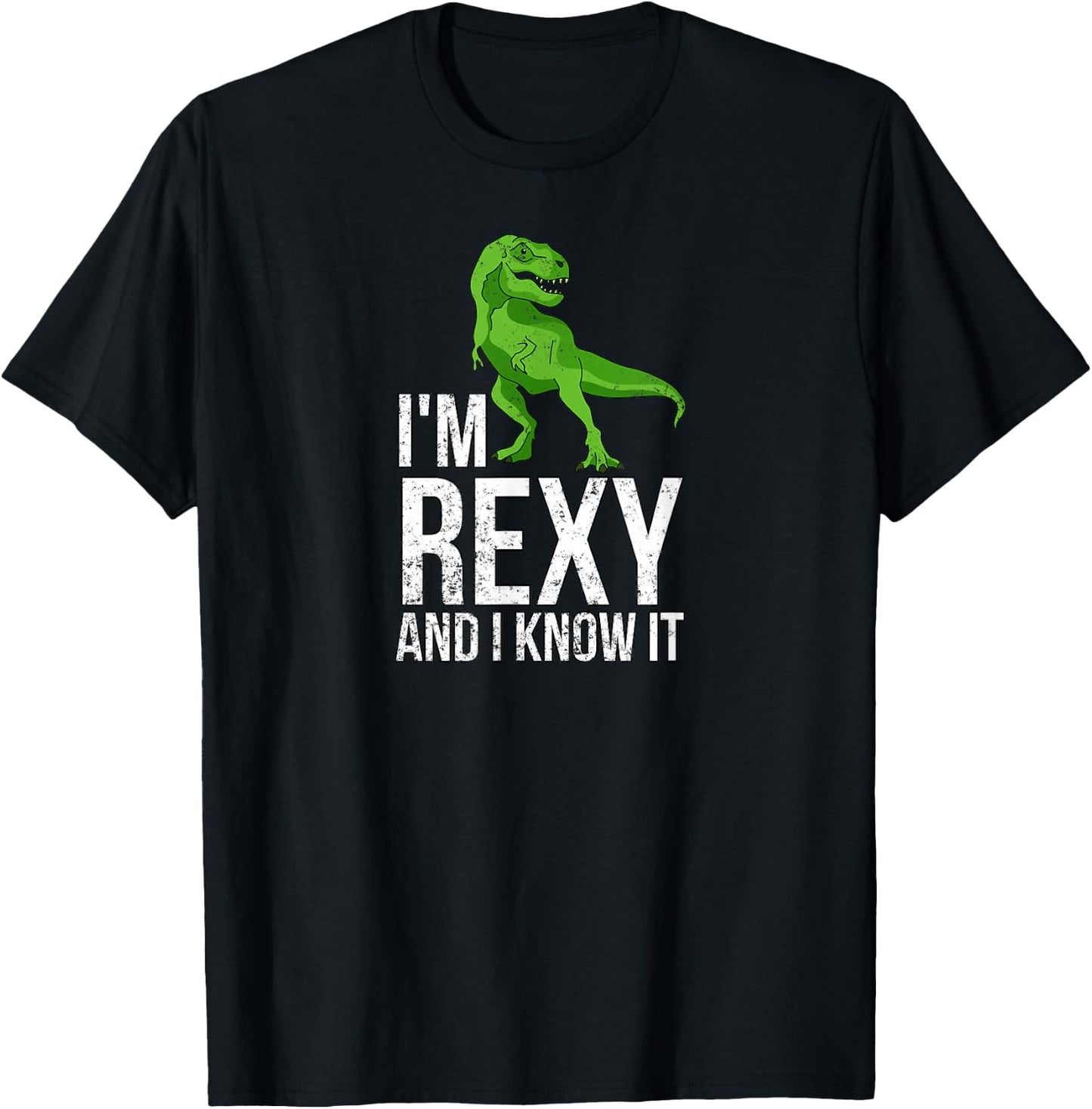 I'm Rexy and I know it funny dinosaur T-Shirt - T-Shirt | Black