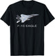 F-15 EAGLE FIGHTER PLANE JET T SHIRT Pilot T-Shirt - T-Shirt | Black