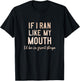 Funny phrase saying shirt or women Talk too much T-Shirt - T-Shirt | Black