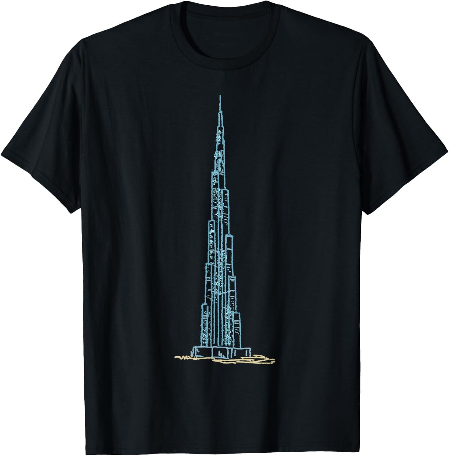 Burj Khalifa Dubai T Shirt T-Shirt - T-Shirt | Black