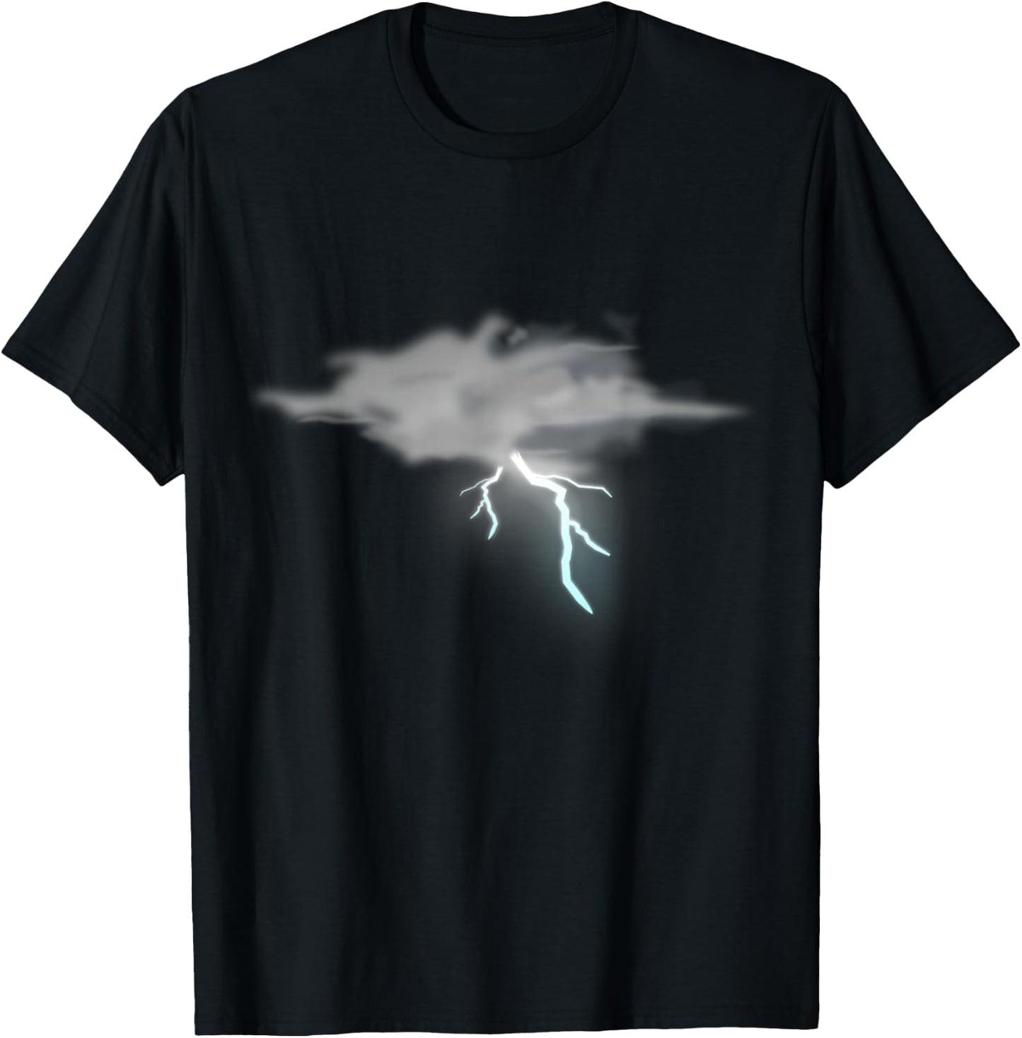 Storm Cloud Lightning Bad Weather T-Shirt - T-Shirt | Black