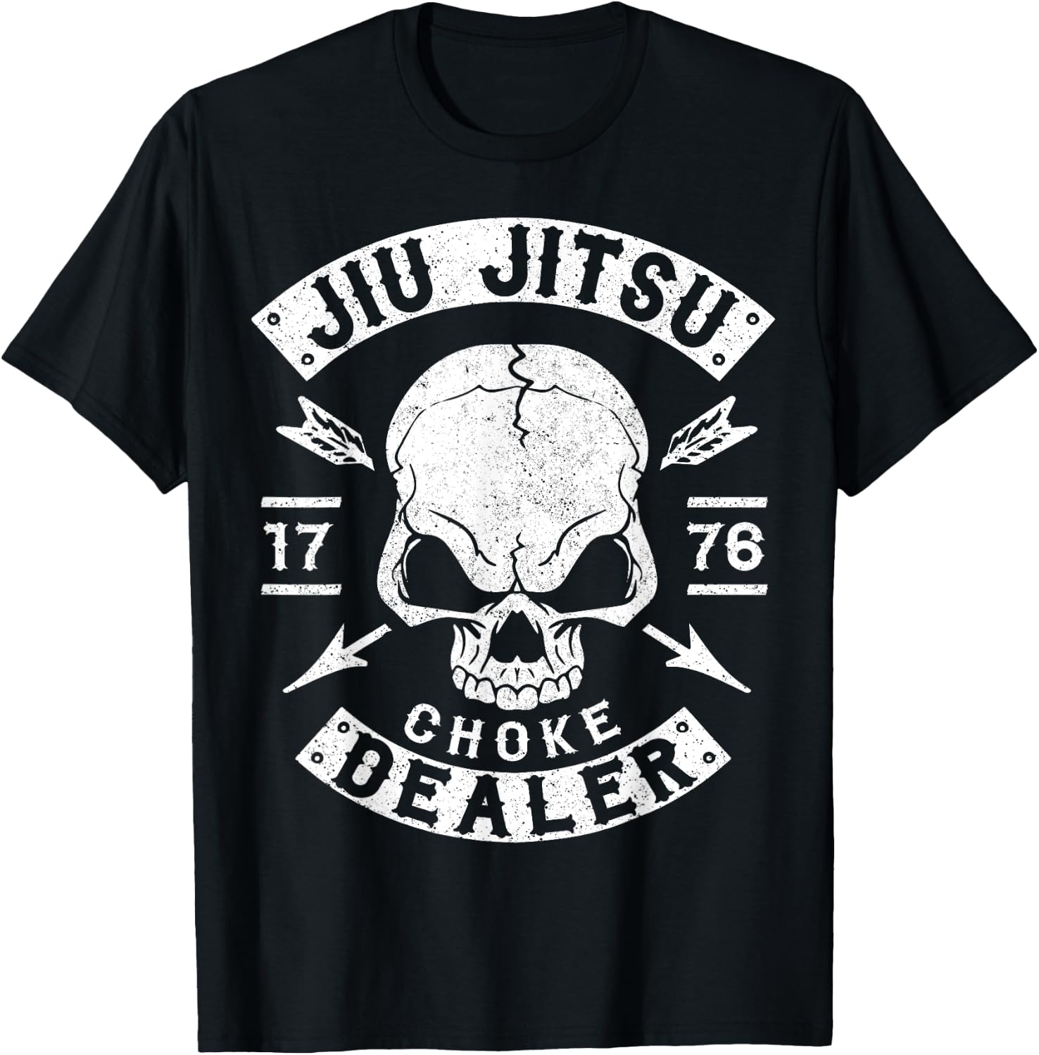 Jiu Jitsu T Shirt, Choke Dealer, Mma Shirt, Bjj T-Shirt - T-Shirt | Black