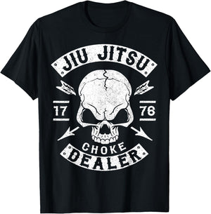 Jiu Jitsu T Shirt, Choke Dealer, Mma Shirt, Bjj T-Shirt - T-Shirt | Black