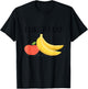 I Like To Eat Apples And Bananas Adult And Kids Shirt T-Shirt - T-Shirt | Black