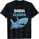Dada Shark Cool Funny Family T-Shirt - T-Shirt | Black