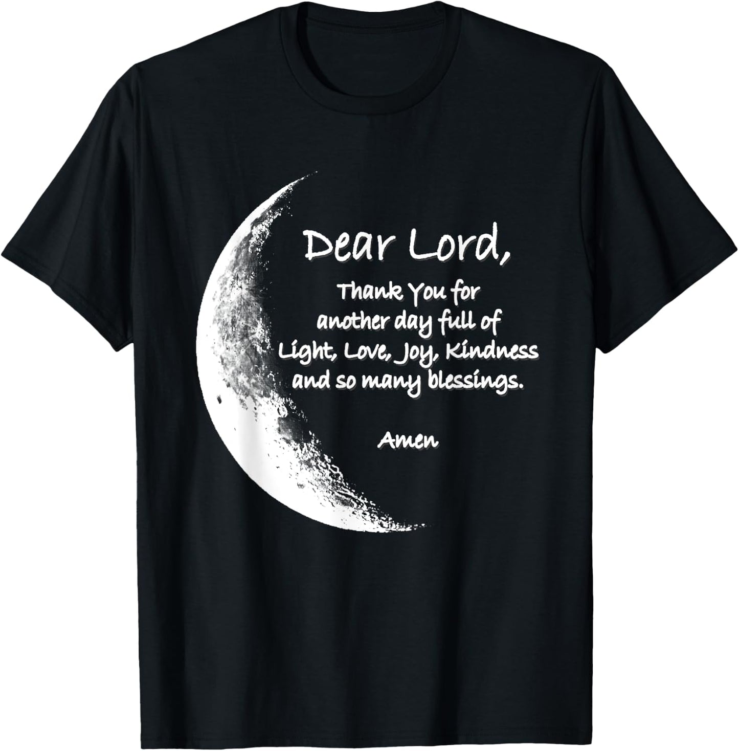 Christian Night Bedtime Prayer Pajama Faith and Love for God T-Shirt - T-Shirt | Black