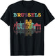 Belgium Brussels Travel Family Vacation Europian Trip Shirt T-Shirt - T-Shirt | Black