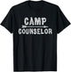 Camp Counselor Matching Group Retro Graphic T-Shirt - T-Shirt | Black