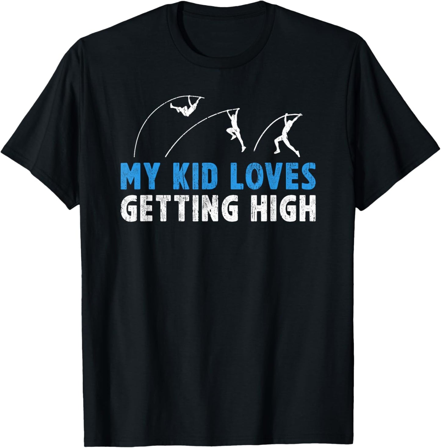 Pole Vault Dad Of A Pole Vaulter Funny Pole Vaulting Father T-Shirt - T-Shirt | Black