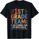 Funny 1st Grade Team Like Normal But Cooler Back To School T-Shirt - T-Shirt | Black