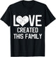 Adoption Symbol Gifts for Adopting Children Family Adoption Announcement Day - Black, Small T-Shirt - T-Shirt | Black