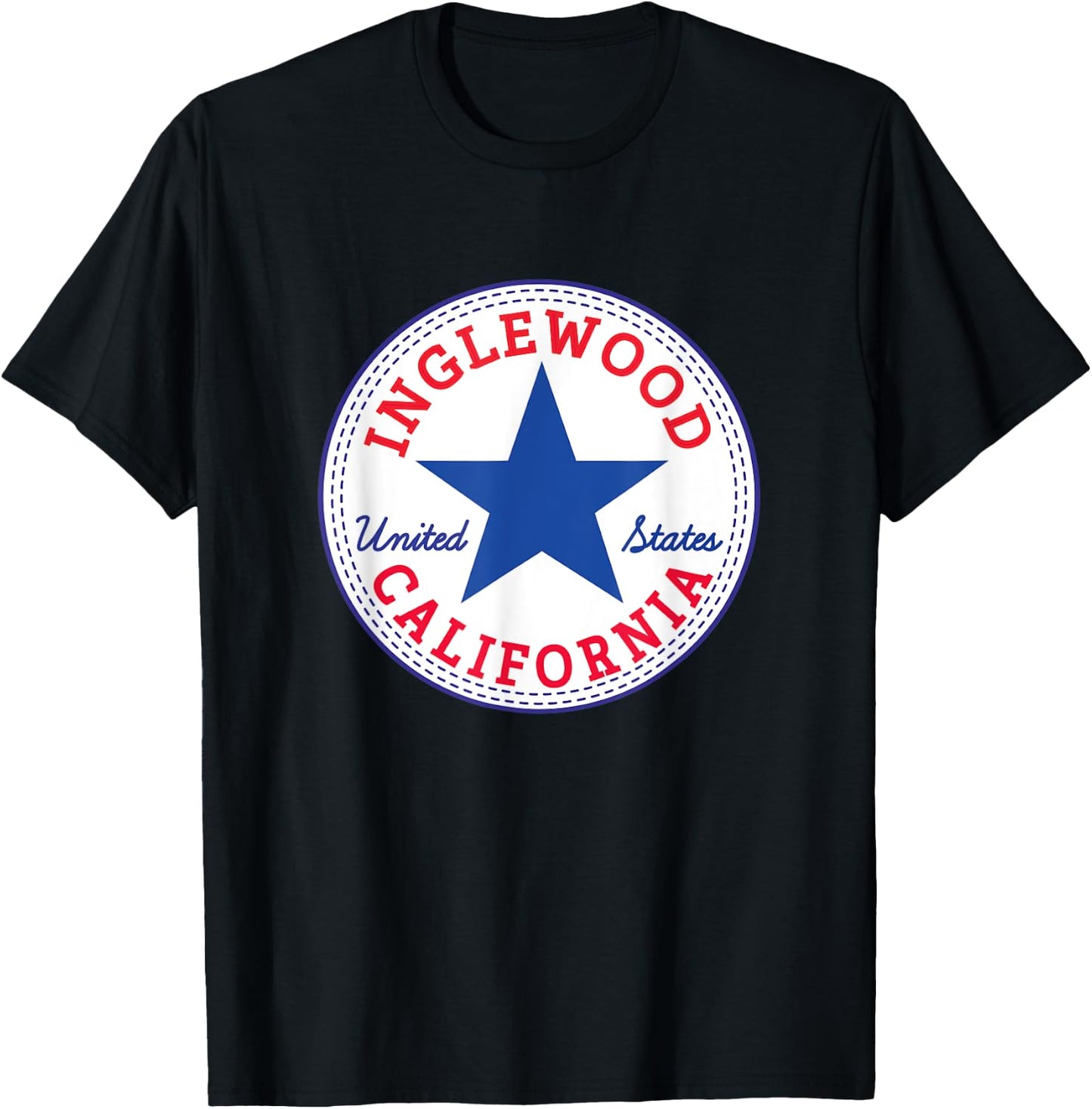 Inglewood Los Angeles County California urban Surf Outfit T-Shirt - T-Shirt | Black