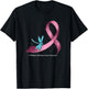 Dragonfly Burgundy Ribbon Multiple Myeloma Cancer Awareness T-Shirt - T-Shirt | Black