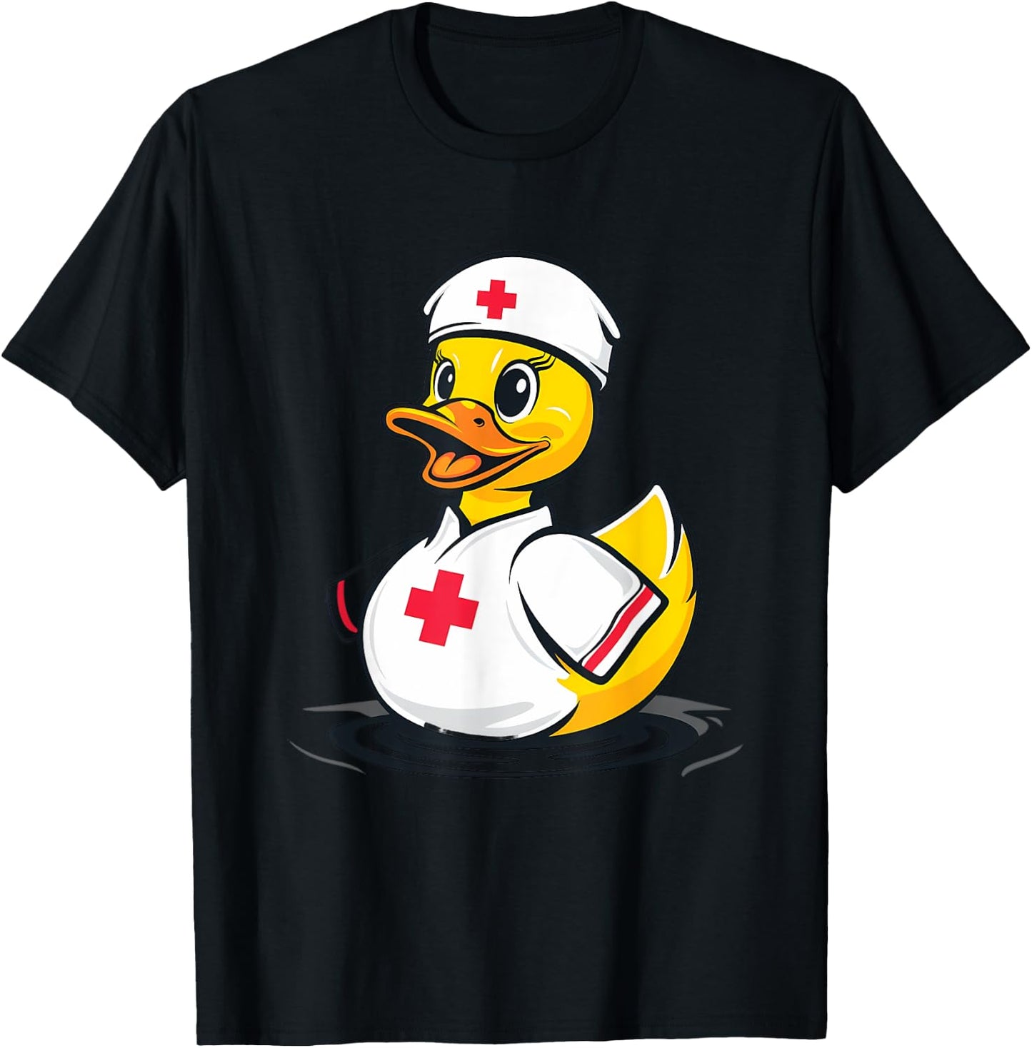 Rubber Duck Nurse Doctor Rubber Duck Healthcare Nursing T-Shirt - T-Shirt | Black