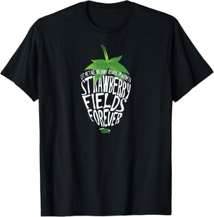 Lyrics by Lennon and McCartney - Strawberry Fields T-Shirt - T-Shirt | Black