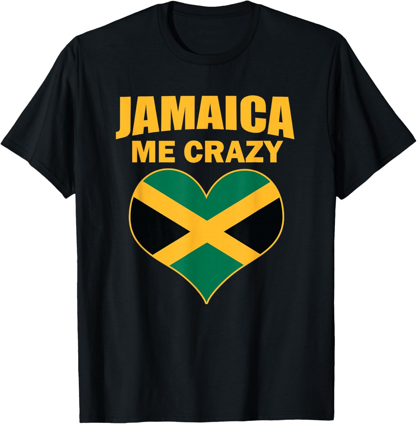 Jamaican Me Crazy Jamaica Quote T-Shirt - T-Shirt | Black