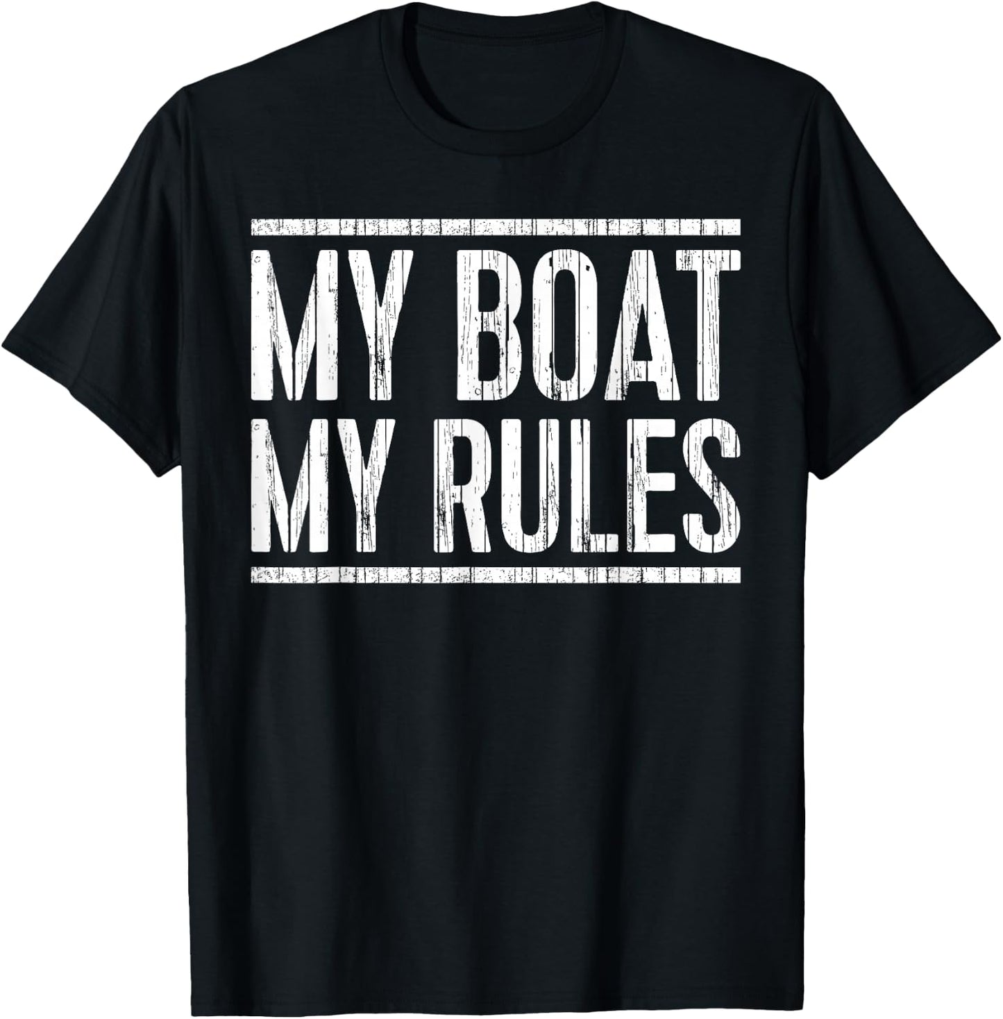 My Boat My Rules Shirt Men Women Boat Captain T-Shirt - T-Shirt | Black
