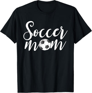 Soccer Mom Shirt Funny Soccer Season Mother's Day Soccer T-Shirt - T-Shirt | Black