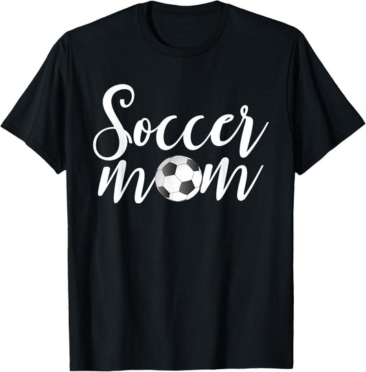 Soccer Mom Shirt Funny Soccer Season Mother's Day Soccer T-Shirt - T-Shirt | Black