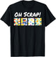 Oh Scrap Funny Scrap Quilting Lover Patchwork Art T-Shirt - T-Shirt | Black