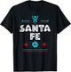 Santa Fe New Mexico Shirt, Festive Tribal Santa Fe T-Shirt - T-Shirt | Black