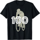 Cycling 100 Miles for the cyclist that rides a bike T-Shirt - T-Shirt | Black