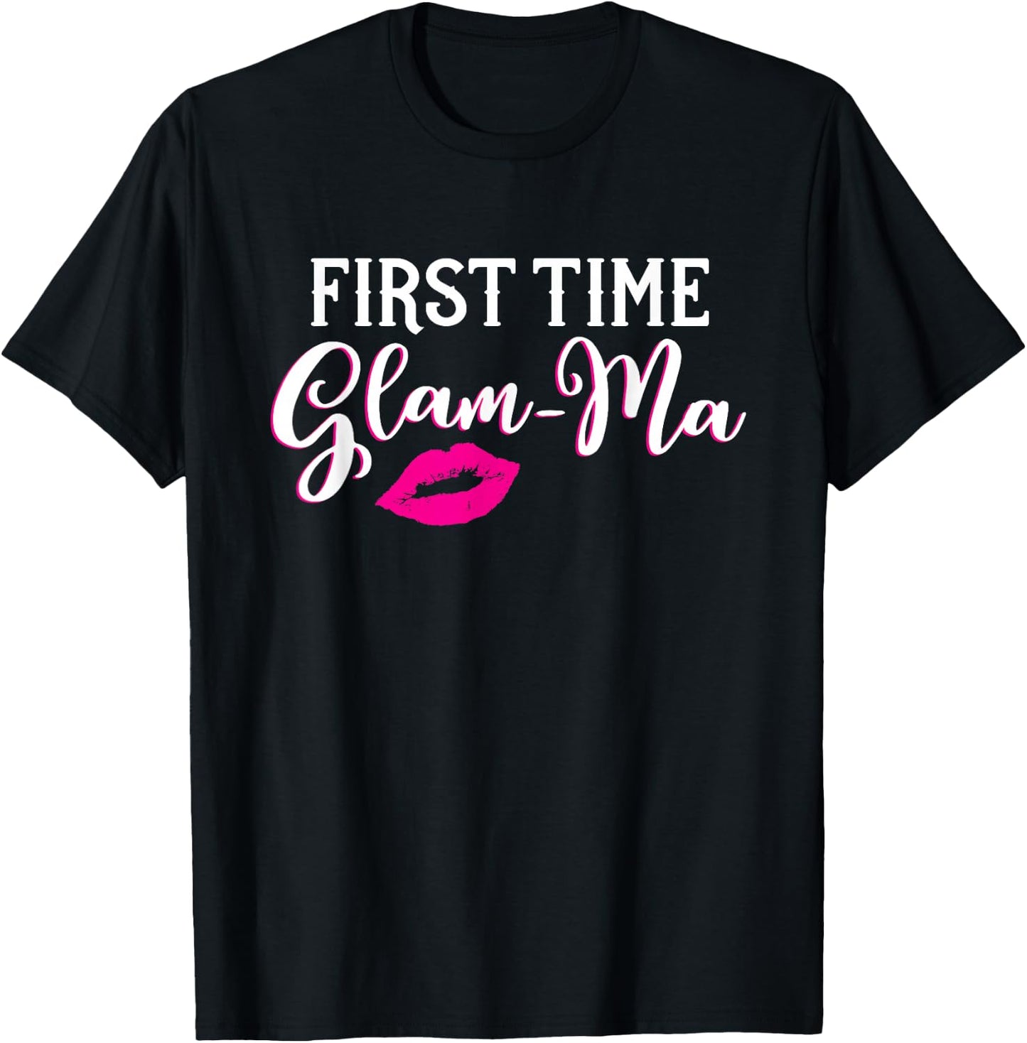 New Glam-Ma First Time Grandmother Gift T-Shirt - T-Shirt | Black