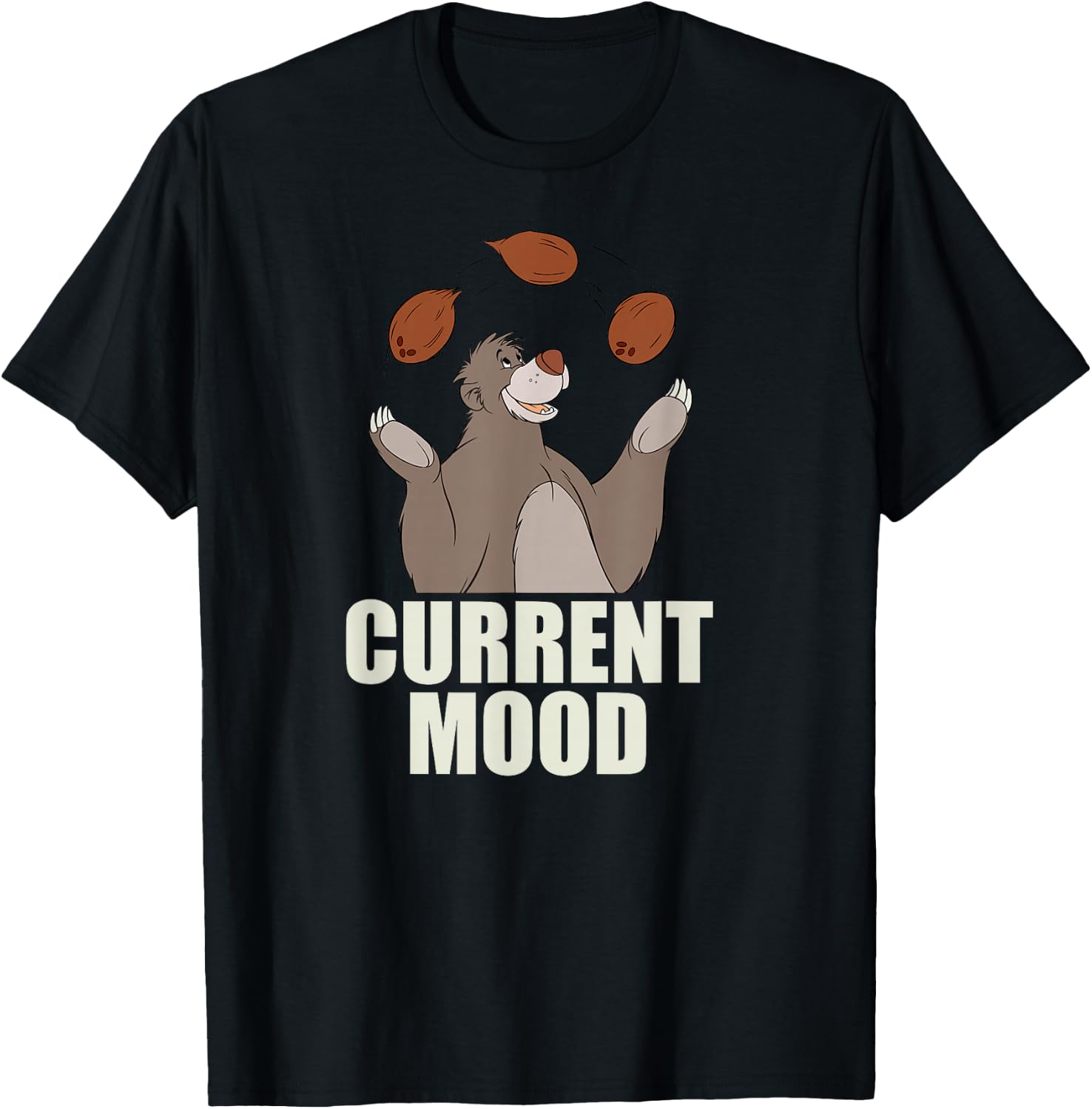 Disney - The Jungle Book Baloo Current Mood T-Shirt - T-Shirt | Black